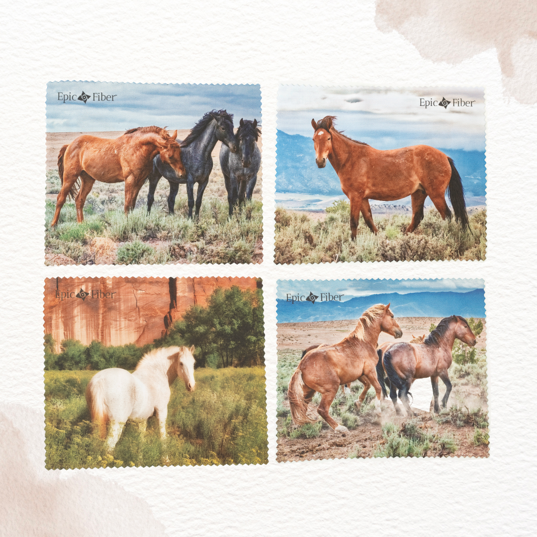 EpicFiber - Wild Horse Collection Microfiber Cloth 4 Pack